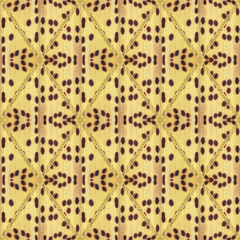 Ornament. Geometric seamless pattern. Illustration in stained glass style. Geometric openwork. Zigzag. Print for wallpaper, T-shirts, linens or textile, packing. Ceramic tile.