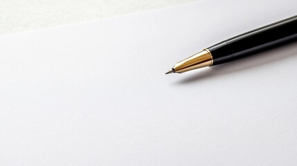 Fototapeta premium Blank paper with a pen (1)