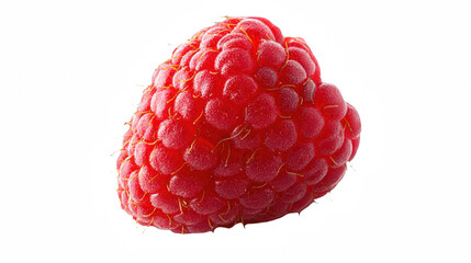 a single raspberry stem against a on a transparent background, PNG image, PNG file, Generative art.