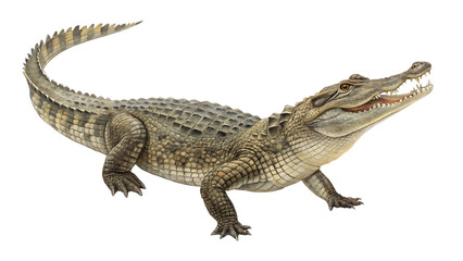 Obraz premium crocodile isolated on white background, PNG