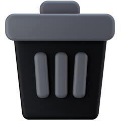 Trash 3d icon