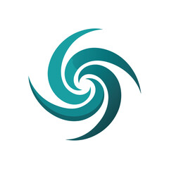 Obraz premium Wind Swirl Abstract Logo Icon