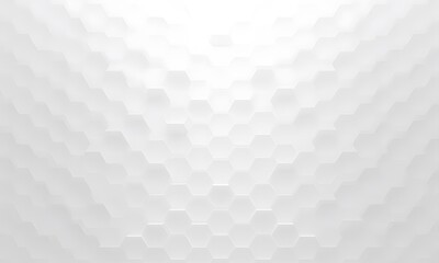 A white wall with hexagons on them.