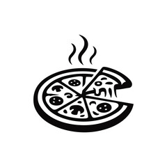 vector illustration of a pizza