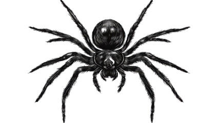 Obraz premium spider isolated on a white background