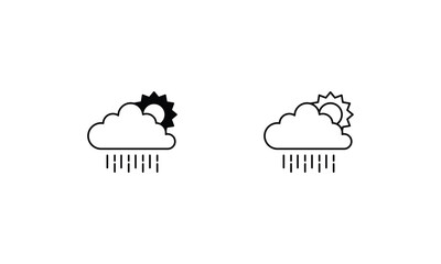 Cloud  icons set vector stock illustration