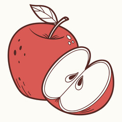 Apple poses silhouette victor design. Adobe Illustrator Nise Artwork.