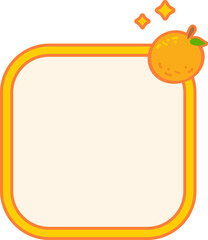 Cute fruit Text box label