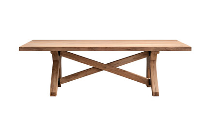 Elegant wooden dining table with minimalist design