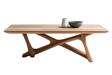Fototapeta premium Elegant wooden table with minimalist design