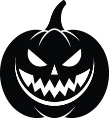 halloween pumpkin isolated on white