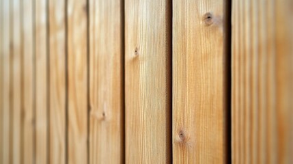 Fototapeta premium Light Brown Vertical Wooden Planks Texture Background