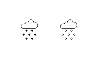 Coud  icons set vector stock illustration