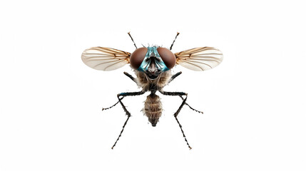 a blue fly on a transparent background, PNG image, PNG file, Generative art.