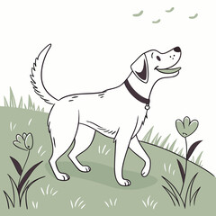 Dog love poses silhouette victor design. Adobe Illustrator Nise Artwork.