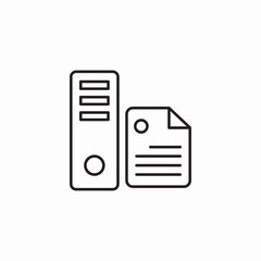 folder document icon sign vector