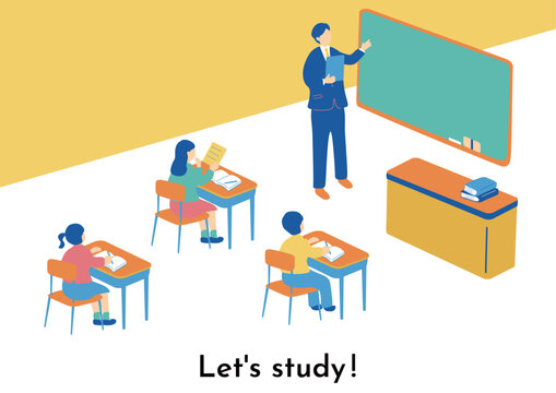 勉強する子どもたち