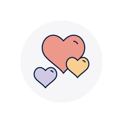 Heart  vector icon stock illustration