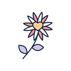 Flower  vector icon stock illustration