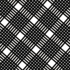  simple abstract black colour semless chaqe plade pattern with white background.