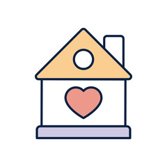 House  vector icon stock illustration
