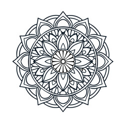 round ornamental round lace pattern