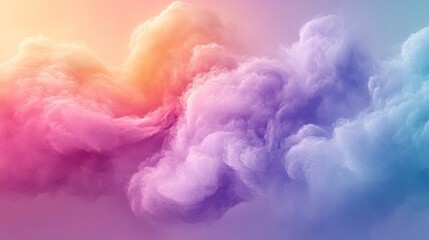 Fototapeta premium Pastel Colorful Abstract Cloud Smoke Texture