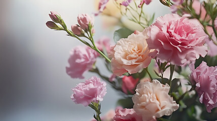 A florist creating an elegant flower arrangement. Featuring design and color coordination