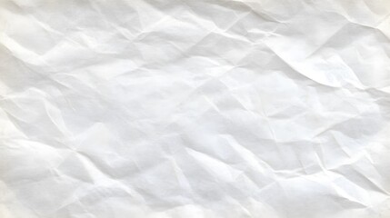 Obraz premium Crumpled White Paper Texture Background