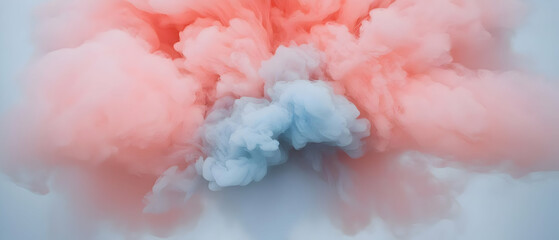 Fototapeta premium Abstract Colorful Cloud Explosion