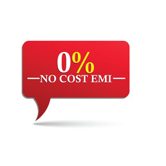 No cost emi red background vector illustration
