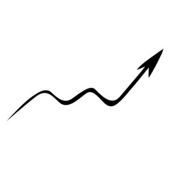 direction zigzag arrow icon