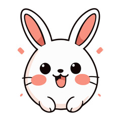 A cute cartoon rabbit illustration