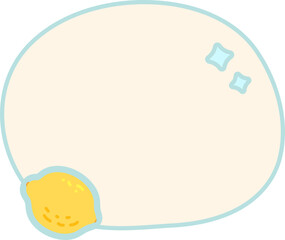 Cute fruit Text box label