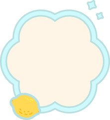 Cute fruit Text box label