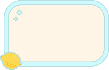 Cute fruit Text box label