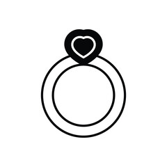 Ring  vector icon stock illustration