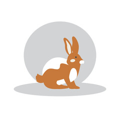 rabbit icon illustration