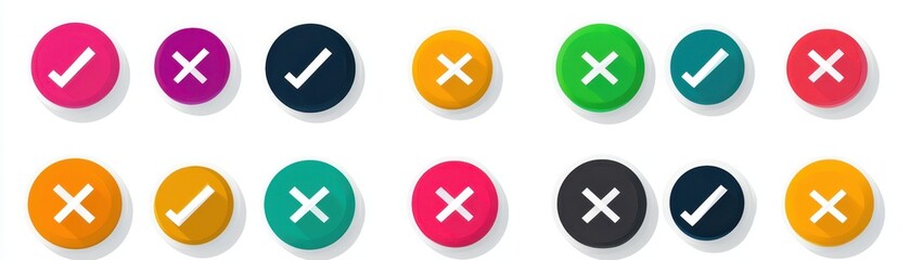 Obraz premium A vibrant collection of six distinct oval shapes, each showcasing a unique color, including red, blue, green, yellow, orange, and purple, arranged artistically on a clean white background.