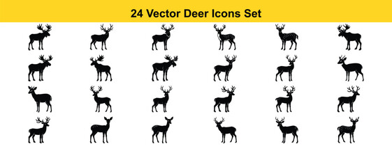 Black vector silhouettes of people illustration art design symbol set