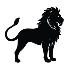 Majestic Lion Silhouette – Vector Art