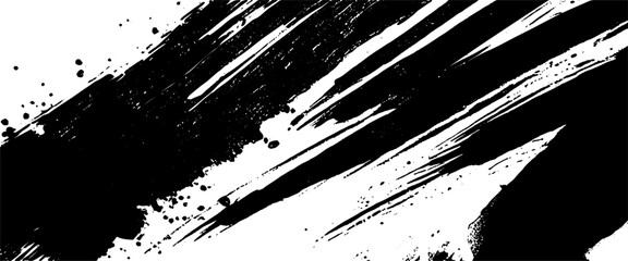 Vector new style grunge brush strokes