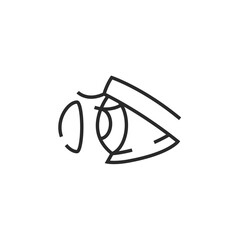 Eye lenses icon. Simple eye lenses icon for social media, app, and web design. Vector illustration.