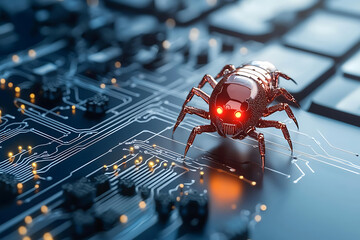 Malware scanning software analyzing network files cybersecurity lab digital analysis high-tech environment close-up view data protection concept