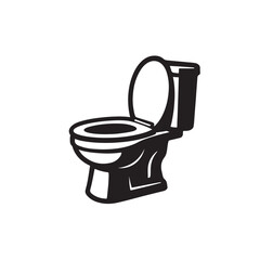 toilet bowl isolated on white