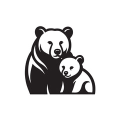 vector illustration of a bear