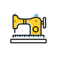 Multi color icon for sewing machine