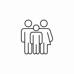 family group icon sign vector
