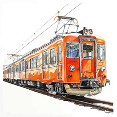 Obraz premium train in the station