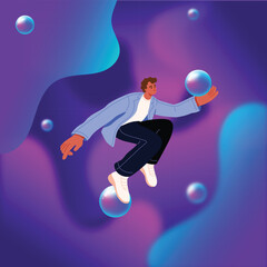 boy in motion graphic 